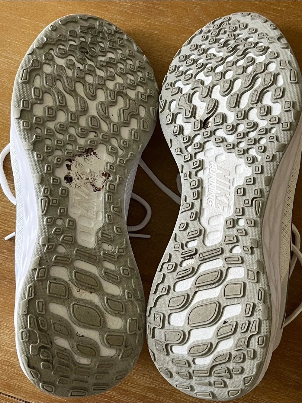 Nike Women’s White Sneakers with Silver Swoosh
